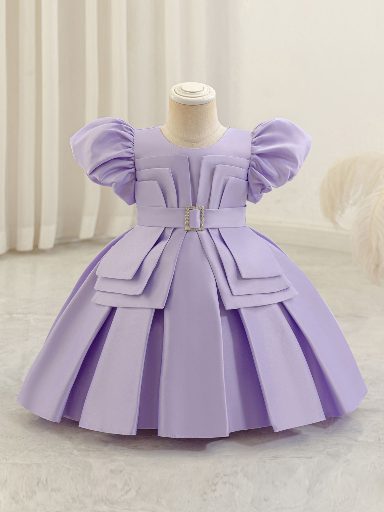 Cute and stylish new children's birthday party princess dress  Baby dress girls' short sleeved dress dress can be wholesale
