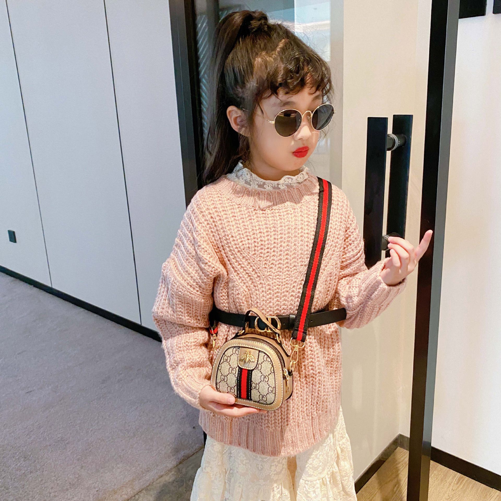Children's Bag Handbag Crossbody Bag Shoulder Bag Celebrity Wind Child Bag Princess Shoulder Bag