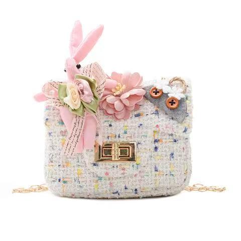 Children's bag girl's cartoon flower single shoulder bag small fragrant wind crossbody bag baby zero wallet candy bag