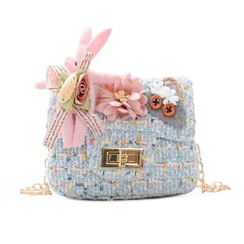 Children's bag girl's cartoon flower single shoulder bag small fragrant wind crossbody bag baby zero wallet candy bag