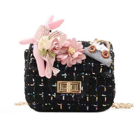Children's bag girl's cartoon flower single shoulder bag small fragrant wind crossbody bag baby zero wallet candy bag
