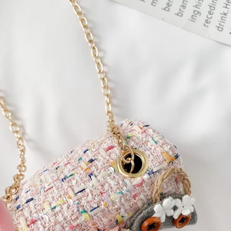 Children's bag girl's cartoon flower single shoulder bag small fragrant wind crossbody bag baby zero wallet candy bag