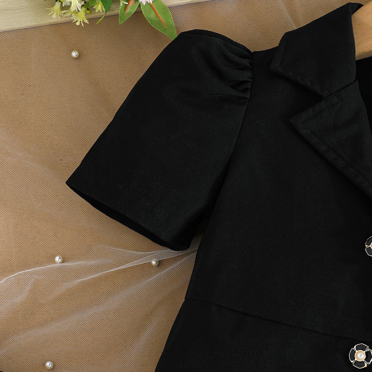 Summer new girls' dress, girls' solid color sleeveless suit, fashionable dress+belt two-piece set