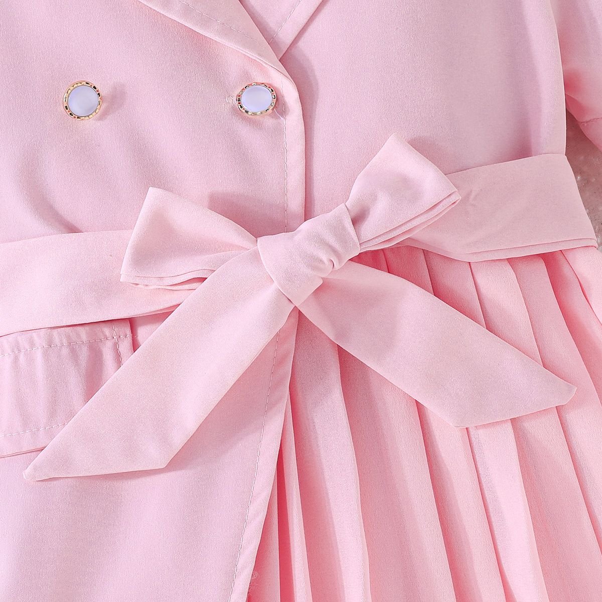 European and American new fashion girls' dress chiffon dress with belt  western-style suit puffed sleeves birthday party dress