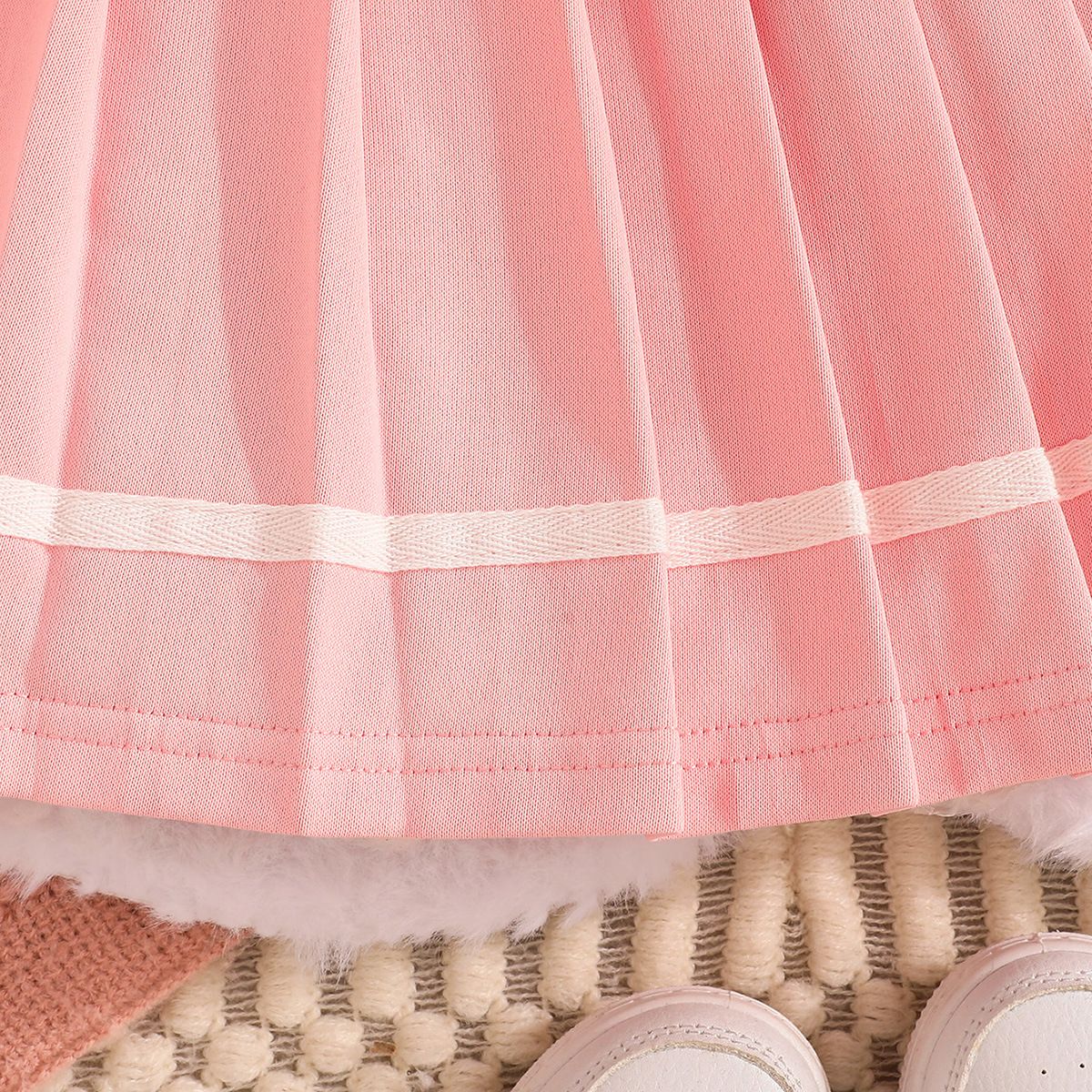 New European and American baseball girls' two-piece top+pleated skirt set stylish college girls' clothing set