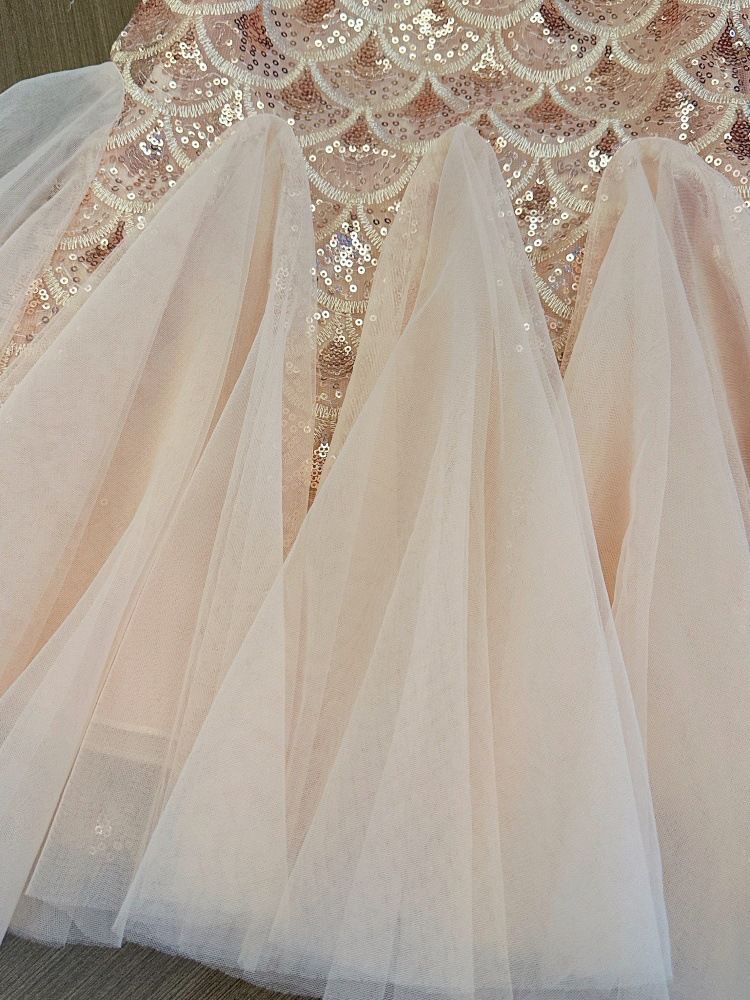 Girls' Dress Summer New Style Children's Elegant Princess Dress Baby Fashion Mesh Flying Sleeve Tank Top Skirt