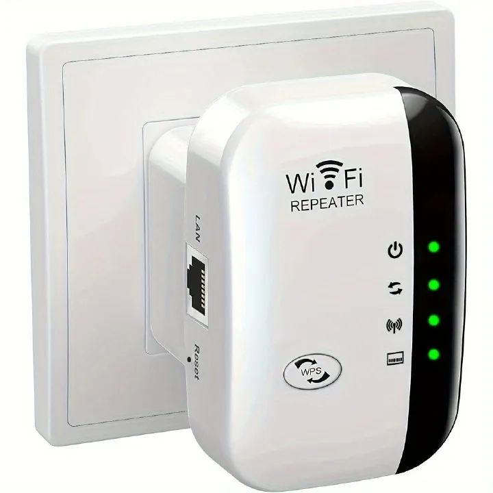 EU Plus, WiFi extender, connecting 35 devices in 4 modes, 360 ° coverage, supporting Ethernet ports, elevating WiFi signal to 300Mbps - remote wireless repeater access point