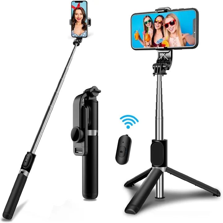 3 in 1 Integrated Monopod Tripod for Phone Portable be Folded Mini Selfie Stick Gimbal SLR Tripod Suitable Various Types of Phone