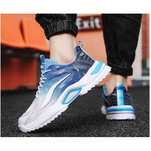 Choose one size larger  Men's sports casual shoes Grey green patchwork fashion running shoes Boy's non-slip rubber soles sneakers youth students breathable athletic shoe