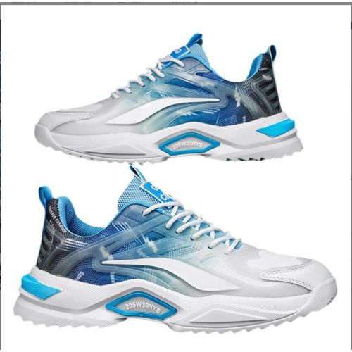 Choose one size larger  Men's sports casual shoes Grey green patchwork fashion running shoes Boy's non-slip rubber soles sneakers youth students breathable athletic shoe