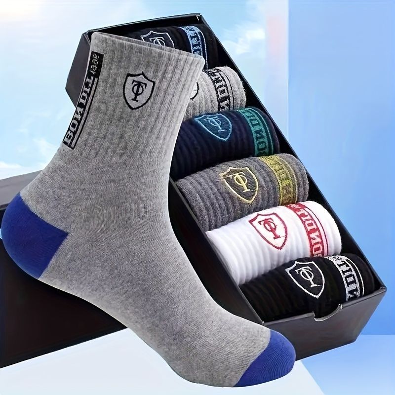 5 Pairs/Lot Men's Socks Men's Bamboo Fiber Socks New Four Seasons Long Black Business Casual Man Sock Gift Size 37-43