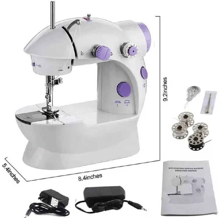Electric Mini Sewing Machine Home Hand Machine To Sew Speed Adjustment With Light Sewing Machine