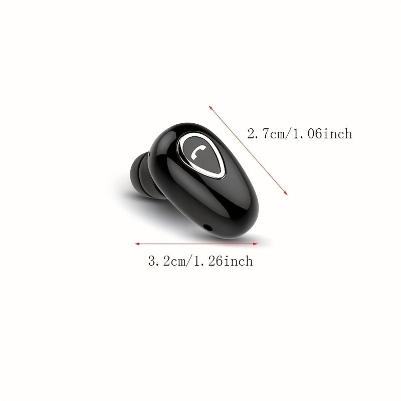 1pc Wireless Earphone Mini Invisible In-Ear Sports Earbuds With Microphone Stereo Headphones