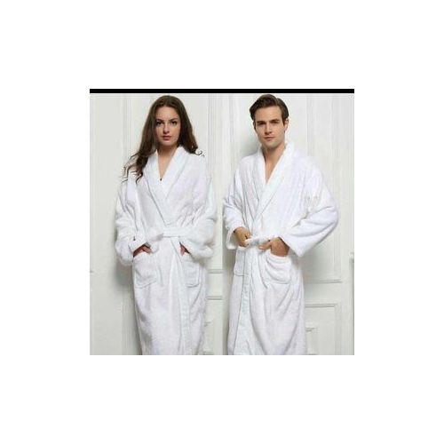 Super Soft Cotton Rich Fleece Robe Wrap Bathrobe / Nightwear - UNISEX