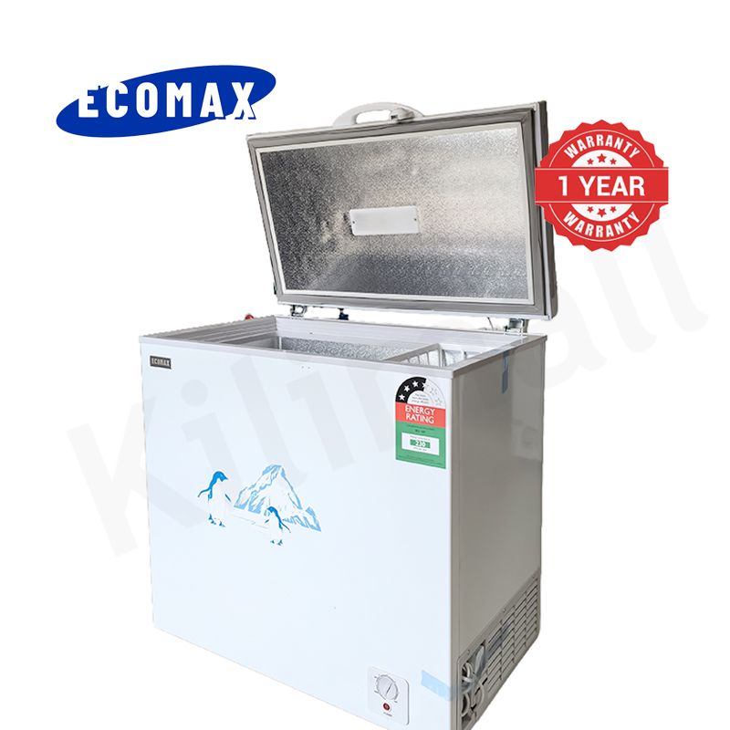 ECOMAX 169L Large Chest Freezer BD-169 Stay-Open Lid Top Open Door Freezing Machine