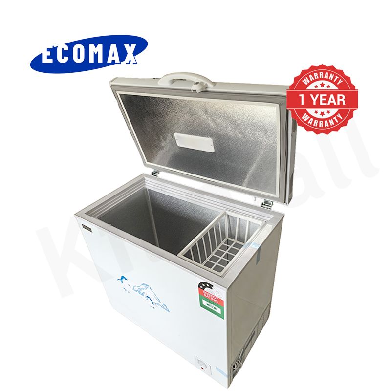ECOMAX 169L Large Chest Freezer BD-169 Stay-Open Lid Top Open Door Freezing Machine