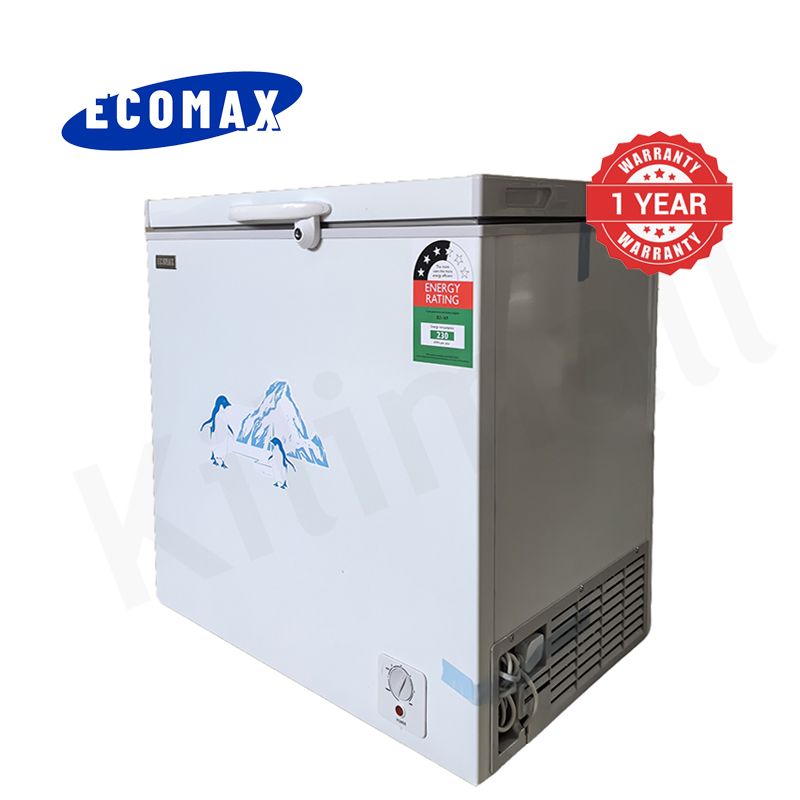ECOMAX 169L Large Chest Freezer BD-169 Stay-Open Lid Top Open Door Freezing Machine