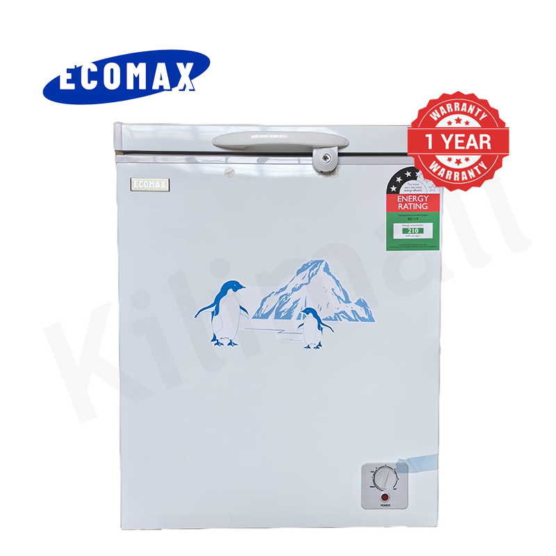 ECOMAX 119L Chest Freezer BD-119 Fridge AC Refrigerator White,119L