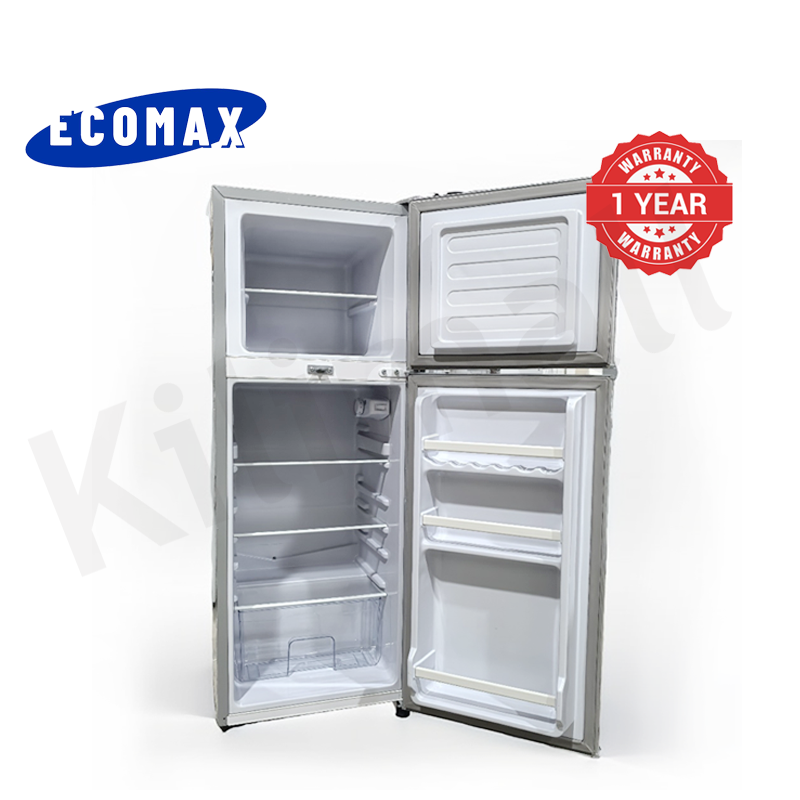 ECOMAX 138L Double Doors Fridge and Freezer BCD-138 Energy Saving Household Applicances Refrigerator