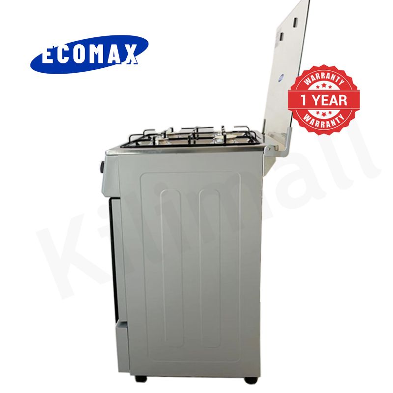 ECOMAX 4 Gas Cooker + Gas Oven 4 Burners Free Standing Gas Cooker Cooking Range with 60L Oven Automatic lgnition LX-680-4G