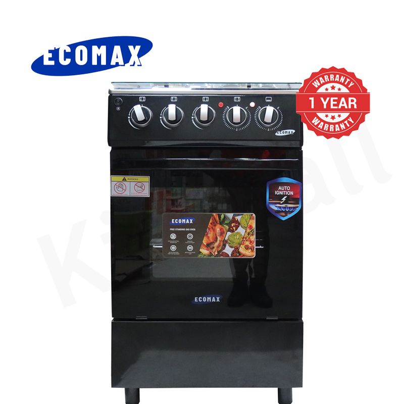 ECOMAX 3 Gas + 1 Electric 4 Burners Free Standing Gas Cooker Cooking Range with 60L Oven Automatic lgnition LX-680-3G1E