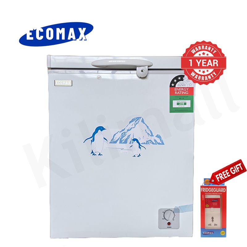 ECOMAX 119L Chest Freezer BD-119 Fridge AC Refrigerator