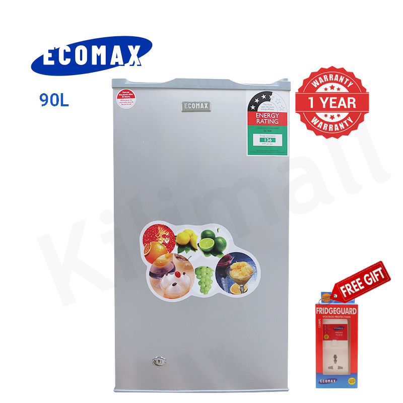 ECOMAX 90L Single Door Refrigerator Home Improvement Energy Saving Fridge with Lock and Keys BCD-90