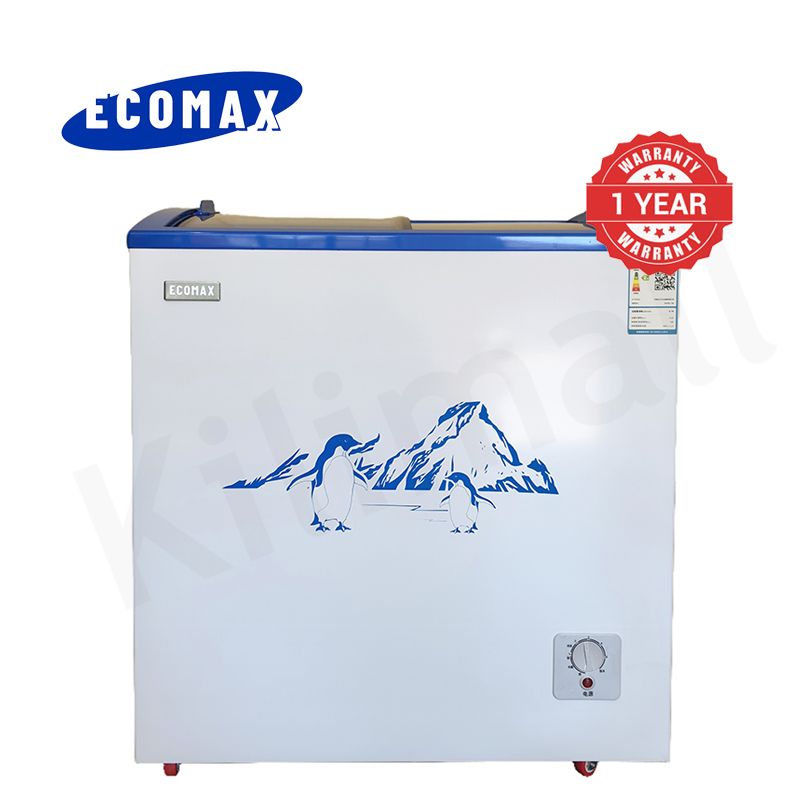 ECOMAX 159L Chest Freezer Business Refrigerator Free Standing Deep Freezer Electric Cooler ‎Fridge BD-159