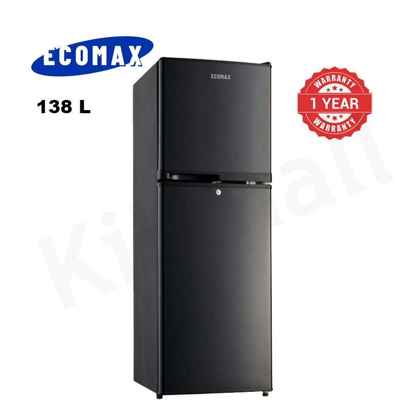 ECOMAX 138L Double Doors Fridge and Freezer BCD-138 Energy Saving Household Applicances Refrigerator