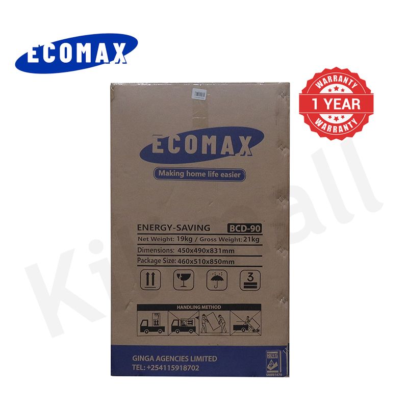 ECOMAX 90L Single Door Refrigerator Home Improvement Energy Saving Fridge with Lock and Keys BCD-90