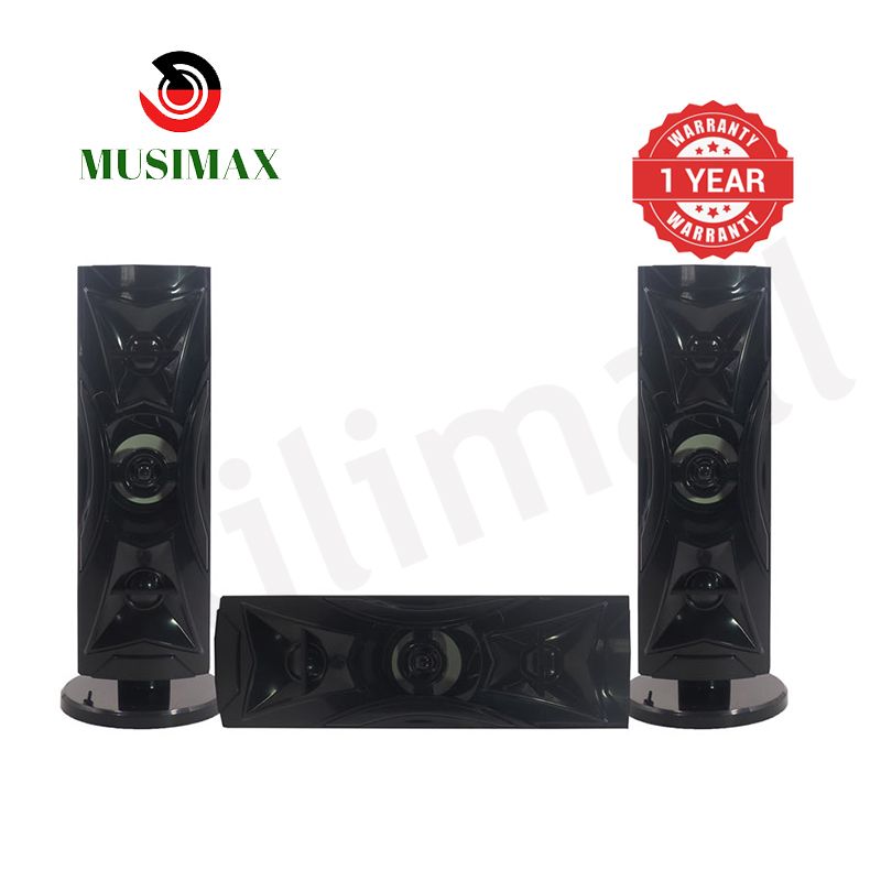 MUSIMAX 3.1CH Bluetooth LM-1107 Woofer Home Theater System Speaker Systems Subwoofer USB/SD/FM Home Audio System with Remote Control 12000W