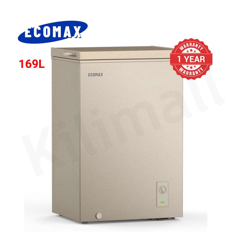ECOMAX 169L Large Chest Freezer BD-169 Stay-Open Lid Top Open Door Freezing Machine