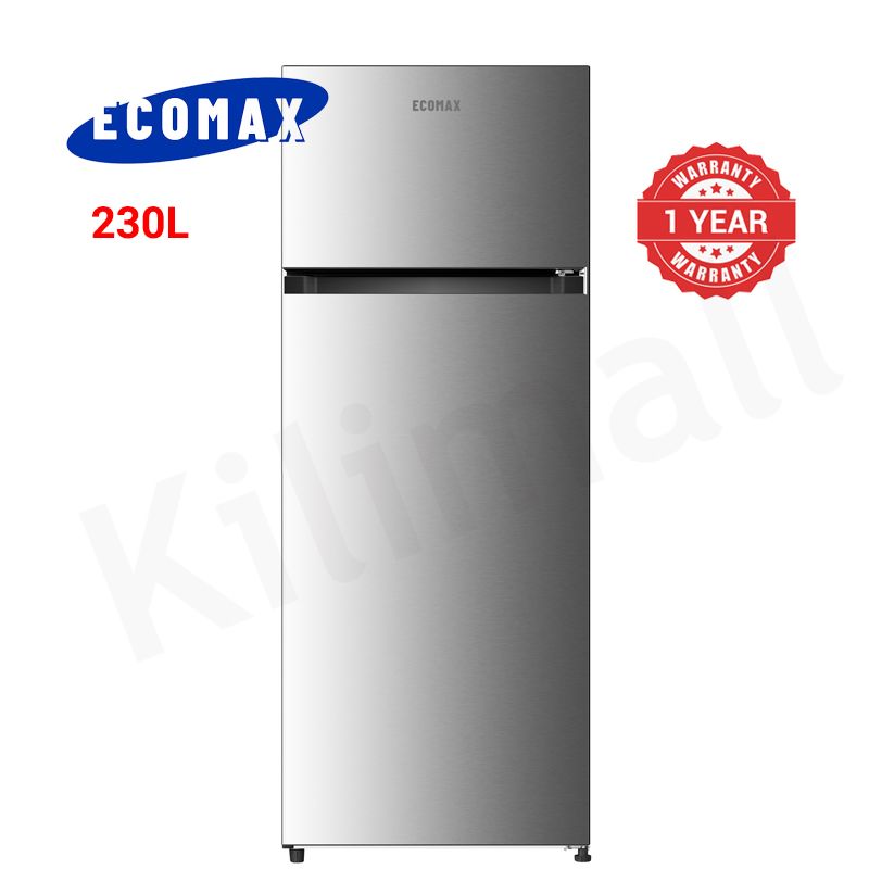 ECOMAX 230L Double Doors Fridge and Freezer RF-230 Energy Saving Household Appliances Refrigerator