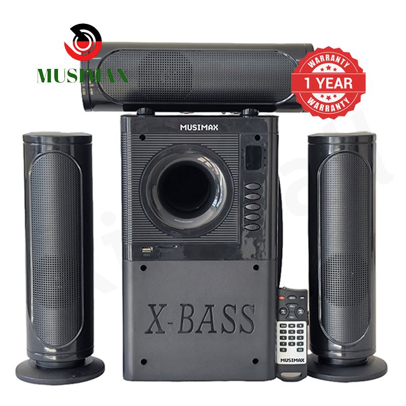 【Limited Offer】MUSIMAX 3.1CH Bluetooth LM-1109 Woofer Home Theater System Speaker Systems Subwoofer USB/SD/FM Home Audio System with Remote Control 3000W