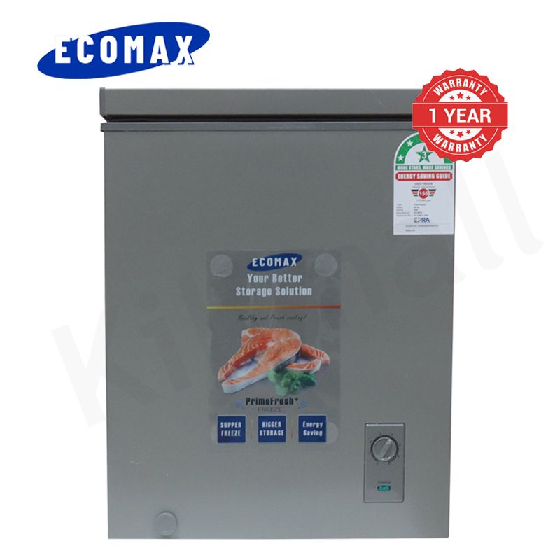 ECOMAX 60L Chest Freezer Portable Refrigerator Single Door Fridge with Lock and Keys BD-60