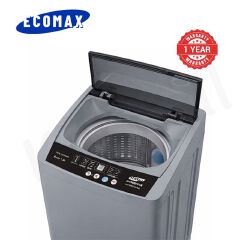 ECOMAX 7KG Fully Automatic Top Load Washing Machine with Multiple Wash Programs Energy Saving With 8 Water Levels  Washer Electronic Control Transparent Lid Q7kg