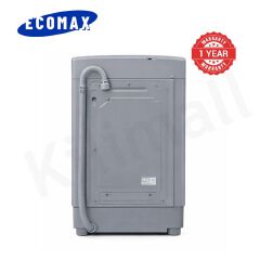 ECOMAX 7KG Fully Automatic Top Load Washing Machine with Multiple Wash Programs Energy Saving With 8 Water Levels  Washer Electronic Control Transparent Lid Q7kg