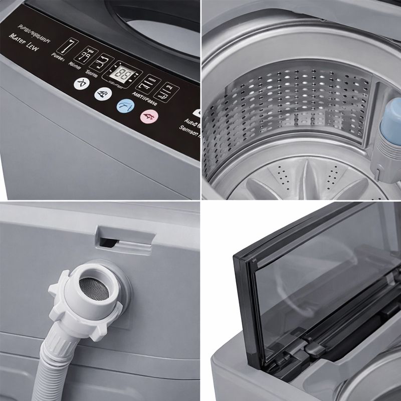 ECOMAX 7KG Top Load Washer Fully Automatic Washing Machine Q7kg
