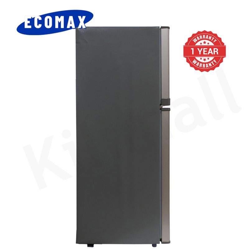 ECOMAX 118L Double Doors Fridge Freezer Refrigerator with Lock and Keys BCD-118