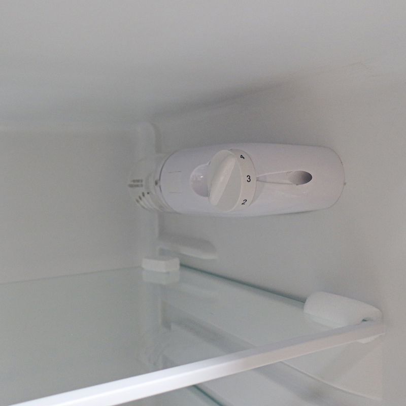 ECOMAX 118L Double Doors Fridge Freezer Refrigerator with Lock and Keys BCD-118