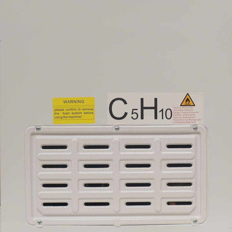 ECOMAX 119L Chest Freezer Deep Freezer with Basket for Meat Storage Energy Star Rated Upright Freezer BD-119