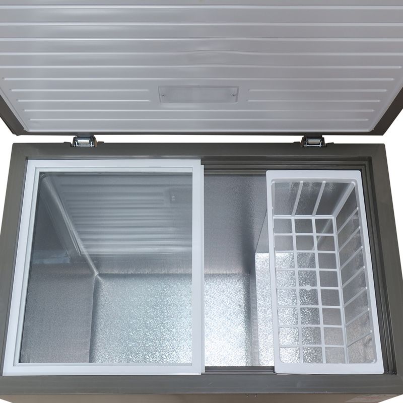 ECOMAX 219L Deep Freezer Chest Freezer with Basket Energy-Saving Fridge Refrigerator Suitable for Kitchen BD-219