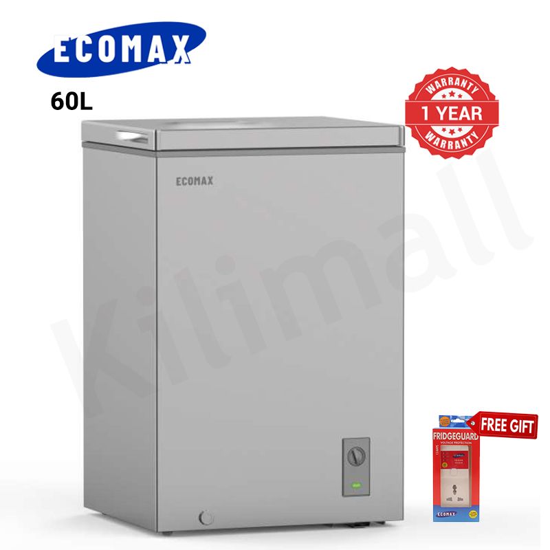 ECOMAX 60L Chest Freezer Portable Refrigerator Single Door Fridge with Lock and Keys BD-60
