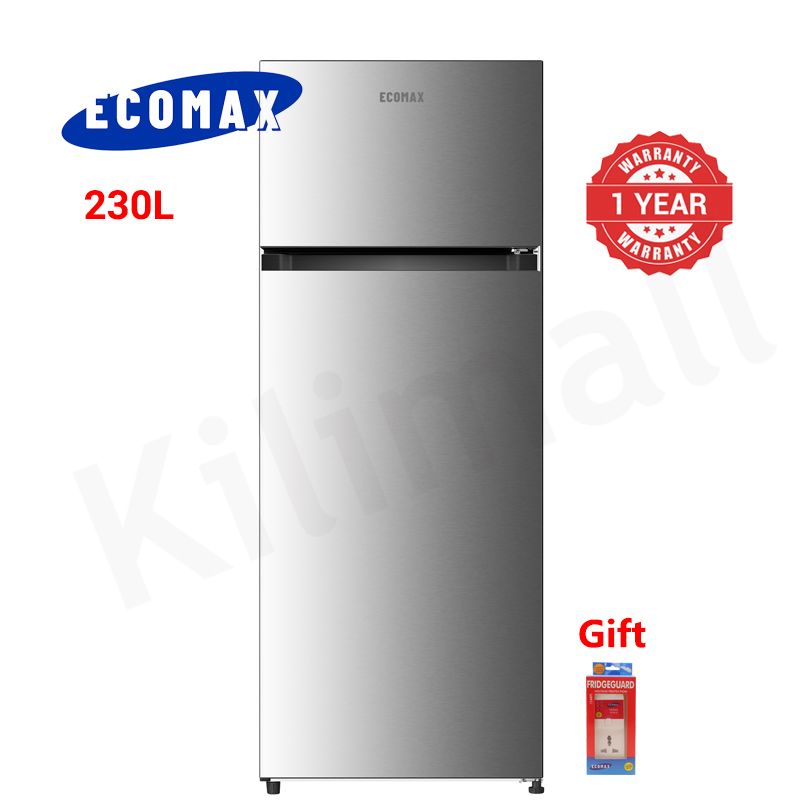 ECOMAX 230L Double Doors Fridge and Freezer RF-230 Energy Saving Household Appliances Refrigerator