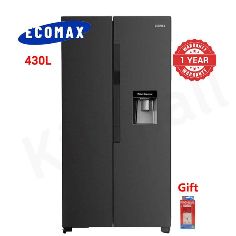 ECOMAX 430L Double Doors Fridge and Freezer RF-430 Energy Saving Household Appliances Refrigerator