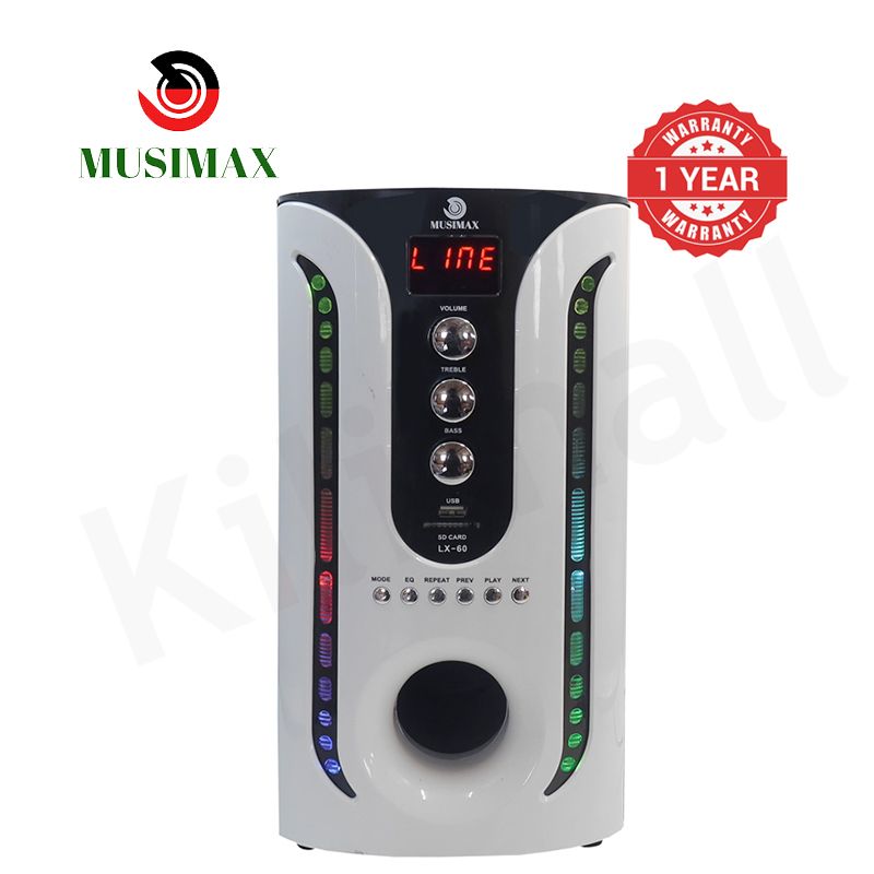 MUSIMAX 2.1CH Multimedia Bluetooth Woofer Speaker Systems Subwoofer Home Audio System PMPO 5000W LX-60