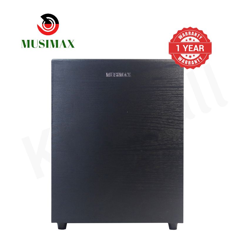 MUSIMAX 2.1CH Multimedia Bluetooth Speaker System with 3-Inch Dual Satellite Subwoofer Home Audio System Woofer FM USB Remote 80W Output Power LX-80