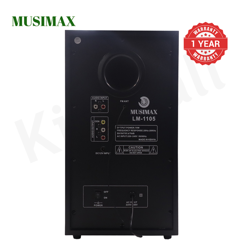 MUSIMAX 3.1CH X-Base LM-1105 Woofer HI-FI BT Speaker Systems AC/DC Subwoofer Home Audio System 3000W with Remote Control Bluetooth FM USB SD