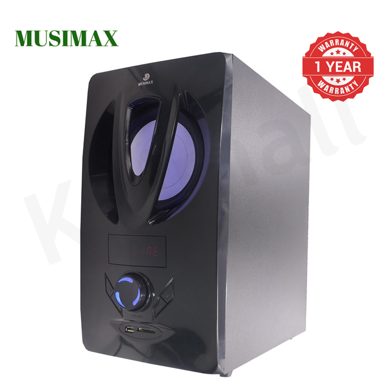 MUSIMAX 3.1CH Multimedia Bluetooth Woofer LM-1107 Home Theater System Speaker Systems Subwoofer USB/SD/FM/DVD Input Home Audio System with Remote Control 3000W