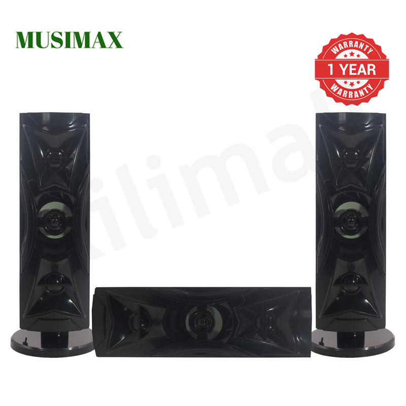MUSIMAX 3.1CH Multimedia Bluetooth Woofer LM-1107 Home Theater System Speaker Systems Subwoofer USB/SD/FM/DVD Input Home Audio System with Remote Control 3000W